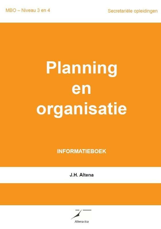 Planning en organisatie: informatieboek book