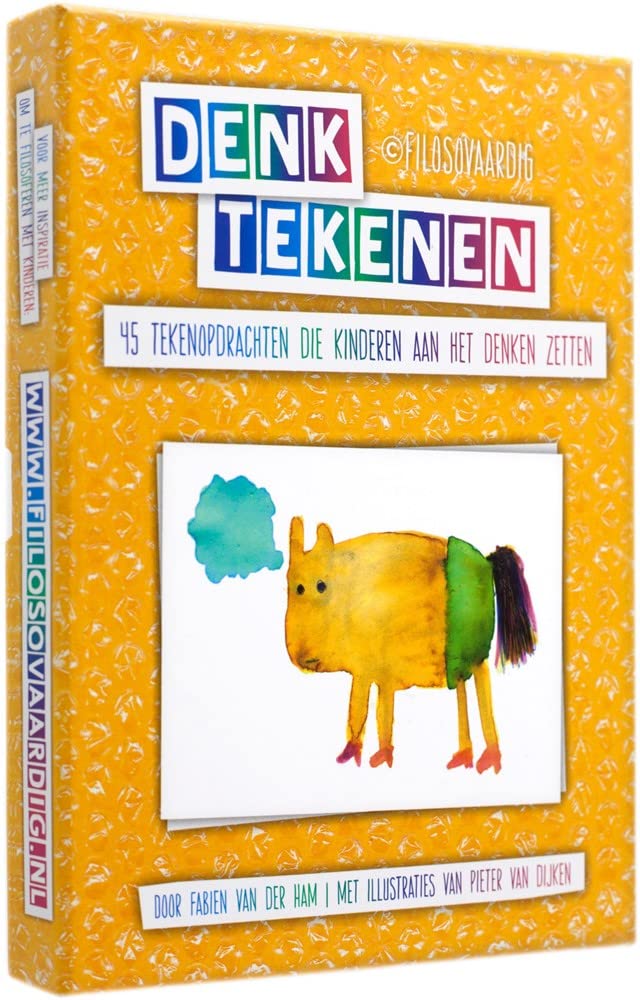 Denktekenen: 45 tekenopdrachten die kinderen aan het denken zetten book