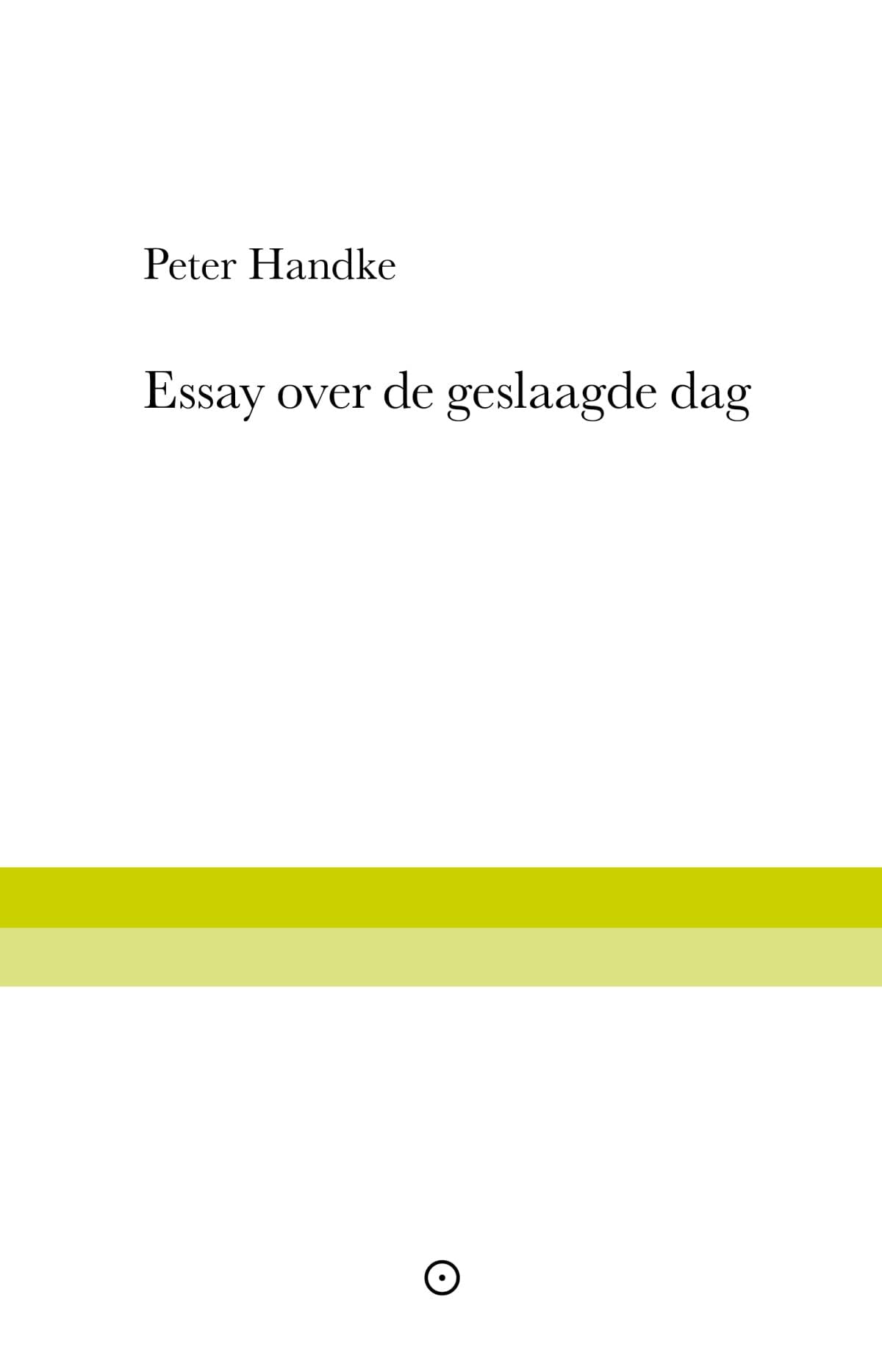 Essay over de geslaagde dag: een winterdagdroom book