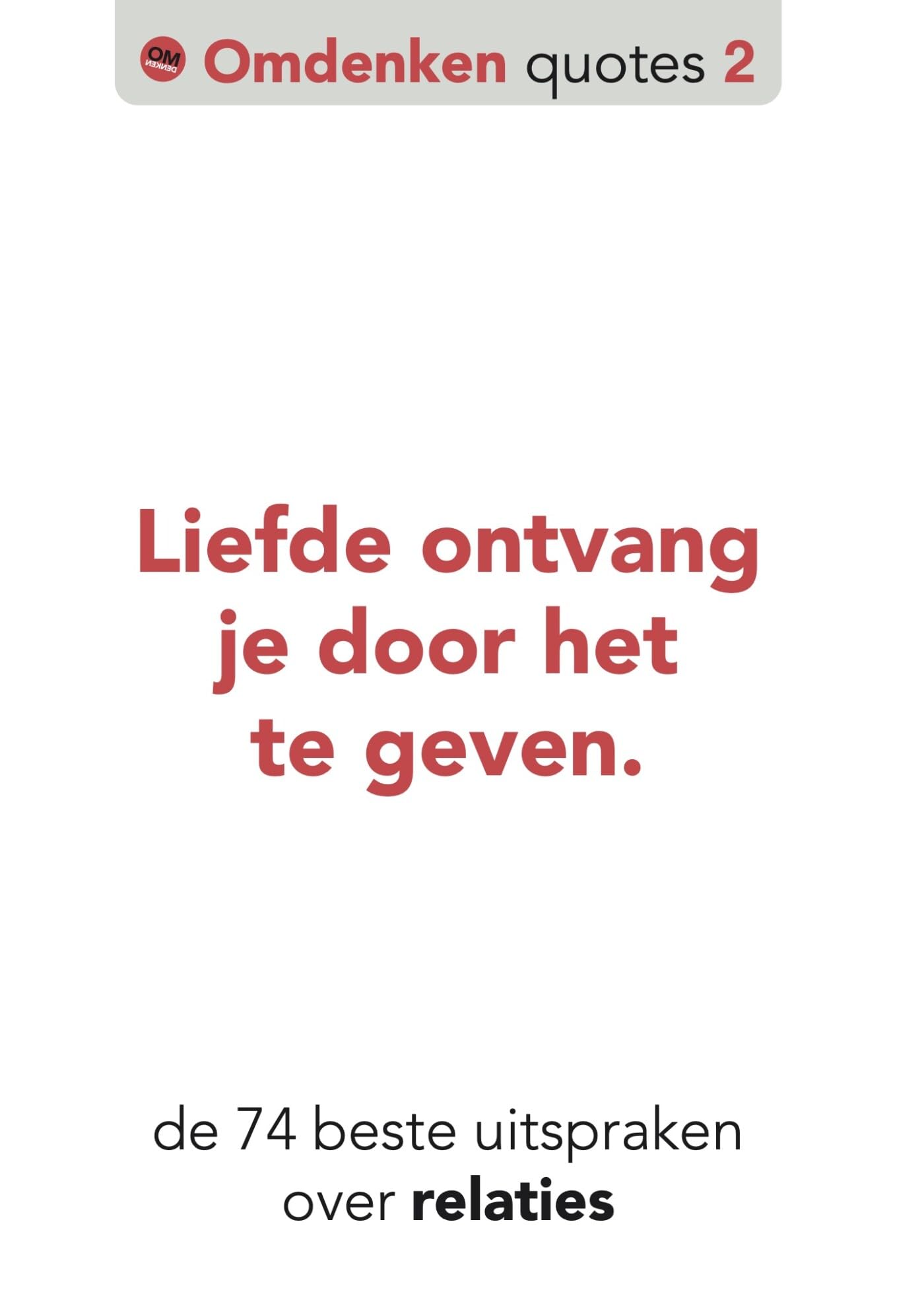 Omdenken quotes: De 74 beste uitspraken over relaties book