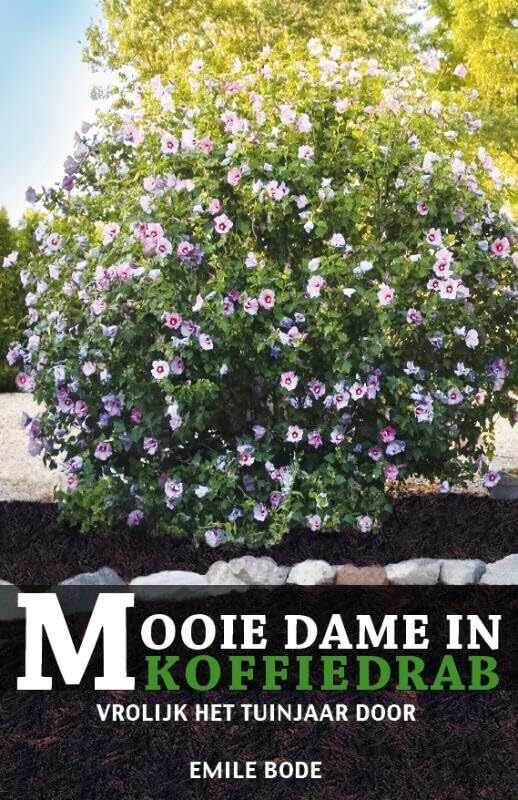 Mooie dame in koffiedrab: vrolijk het tuinjaar door book