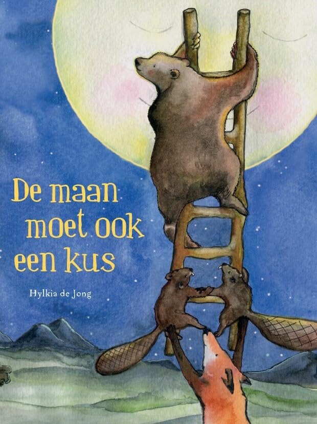 De maan moet ook een kus book