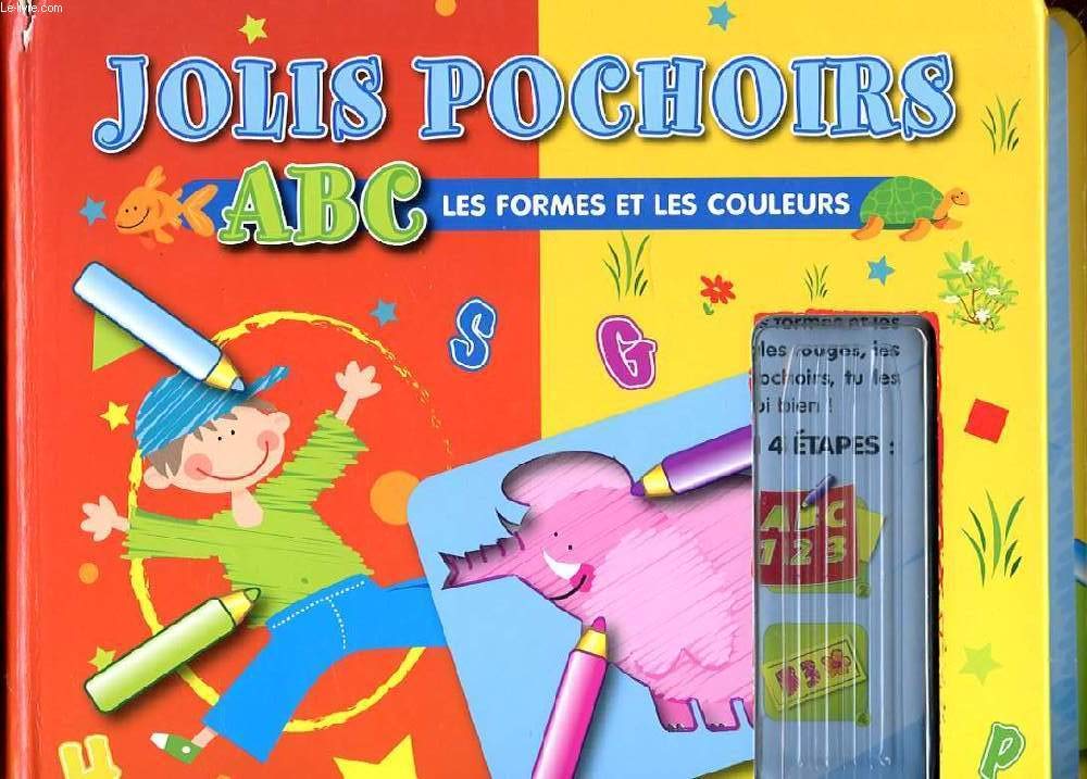 Les formes et les couleurs abc: fourni avec 8 feuilles de pochoirs largeur 247 mm book