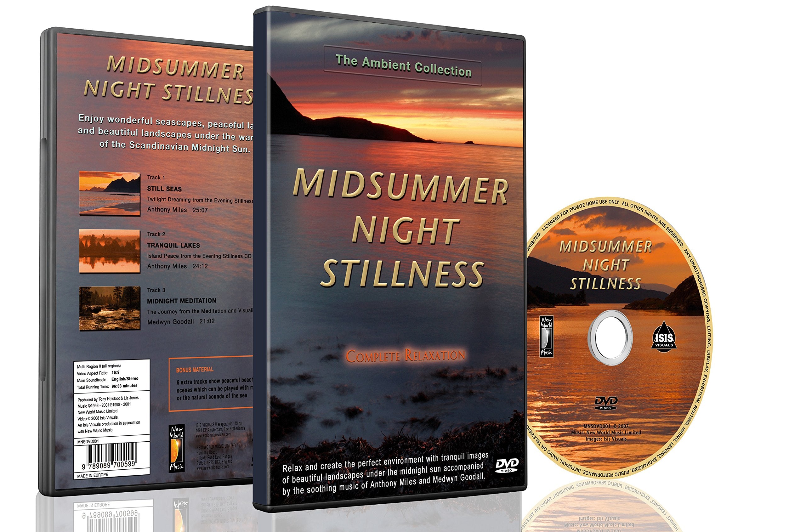 Entspannungs DVD - Sommernachtstraum Stille - mit New-Age-Musik und Sonnenuntergang Landschaften in HD Movies