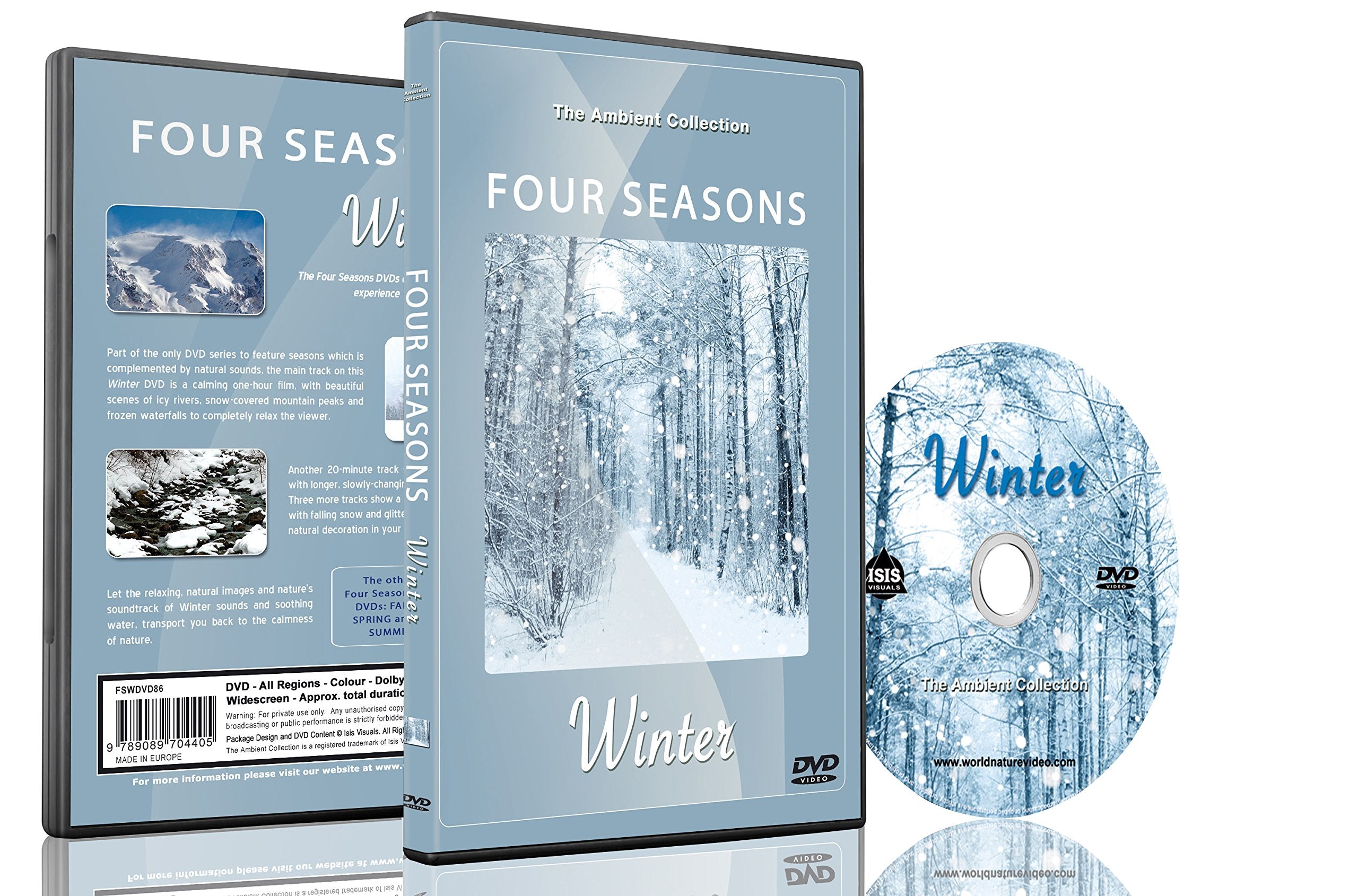 Nature DVD - 4 Seasons Winter - Scenic Winter Landscapes Scenery of Snow and Frozen Waterfalls with Natural Sounds Box sets