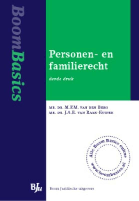 Boom Basics Personen- en familierecht book