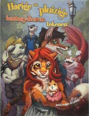 Harige en pluizige fantasydieren tekenen book
