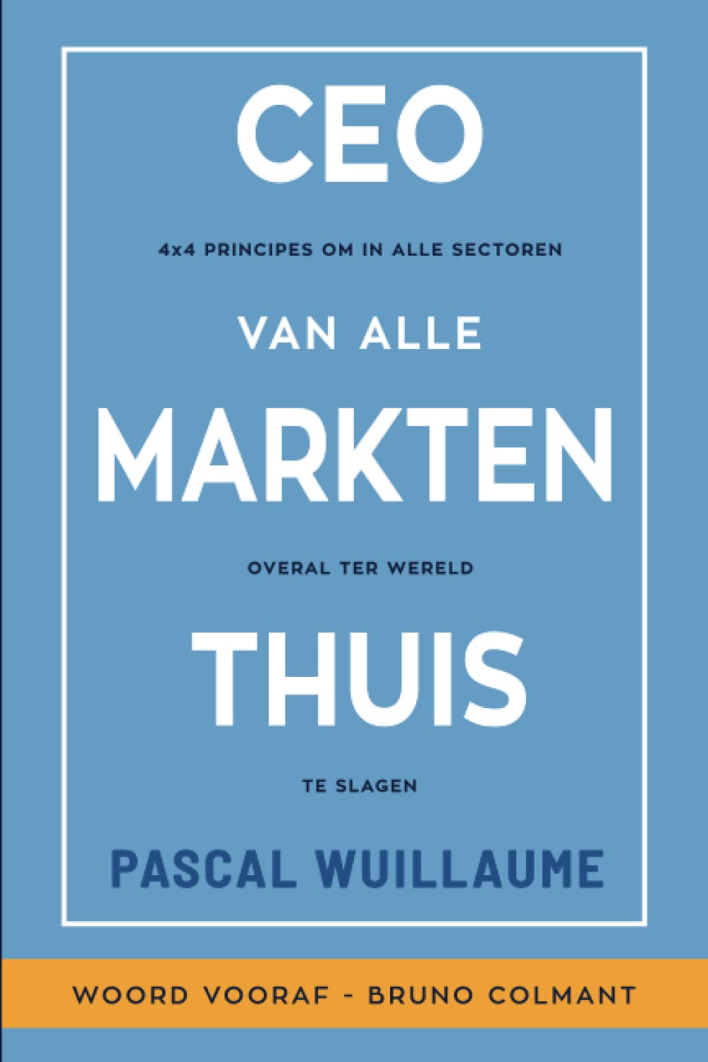 CEO VAN ALLE MARKTEN THUIS: 4x4 principes om in alle sectoren overal ter wereld te slagen book
