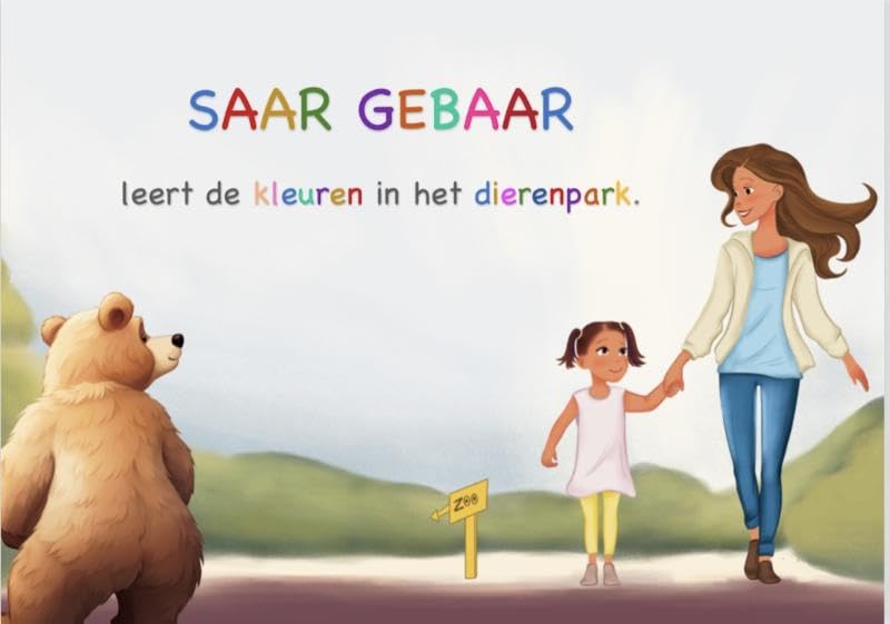 Saar gebaar leert de kleuren in het dierenpark. book