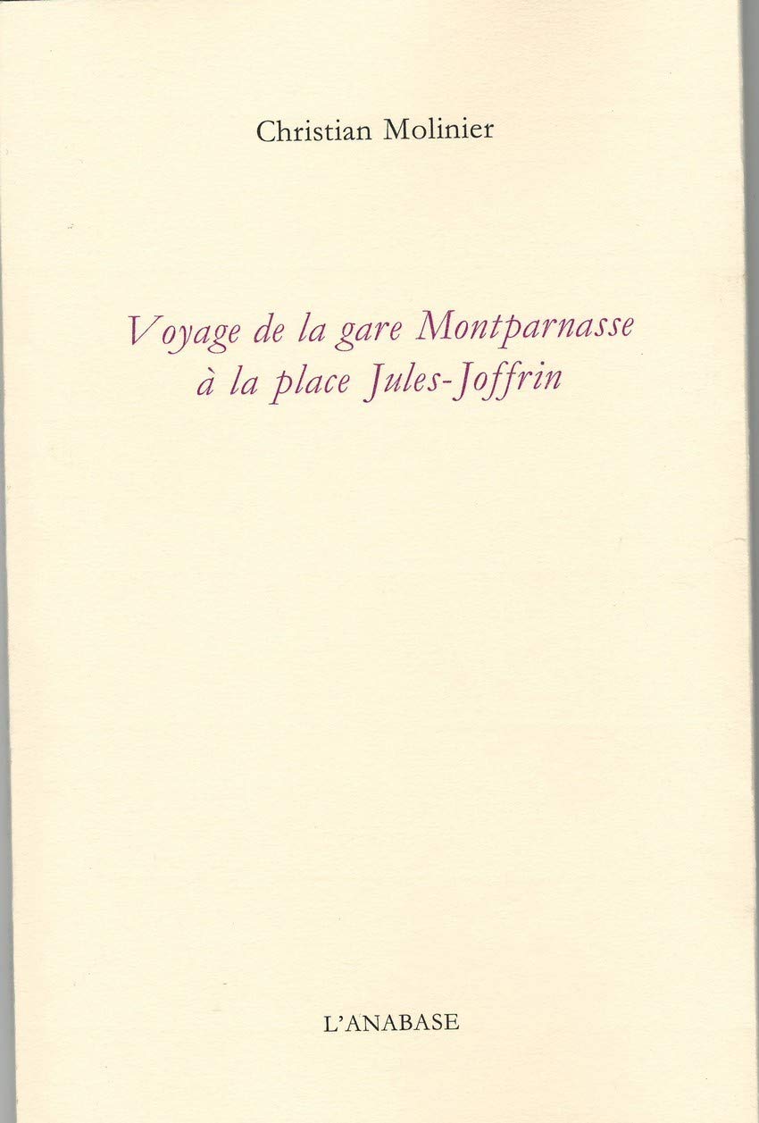 Voyage de la gare montparnasse a la place jules-joffrin book
