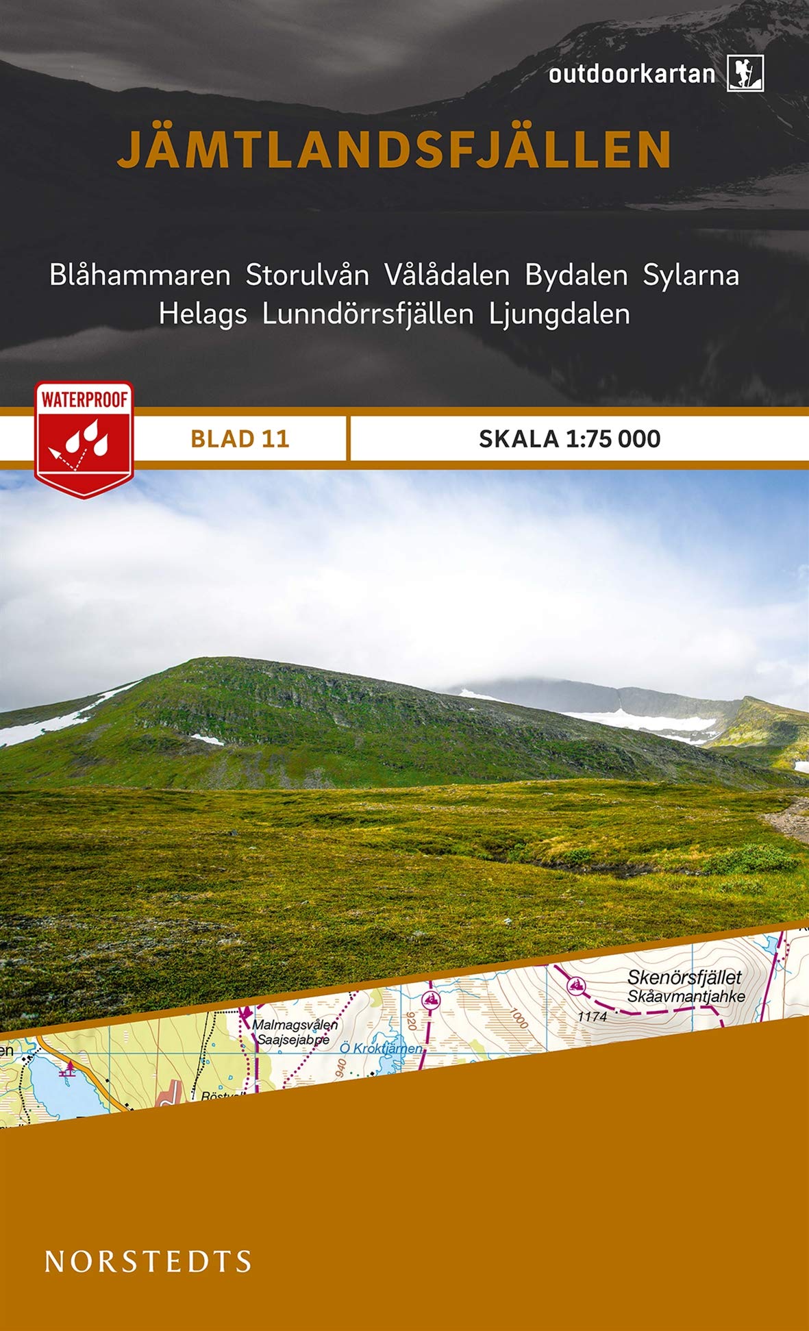 Outdoorkartan Schweden 11 Jämtlandsfjällen 1 : 75 000: amtliche Karte: amtliche Karte. Blahammaren Storulvan Valadalen Bydalen Sylarna Helags Lunndörrsfjällen Ljungdalen. Waterproof Leisure, Home & Garden