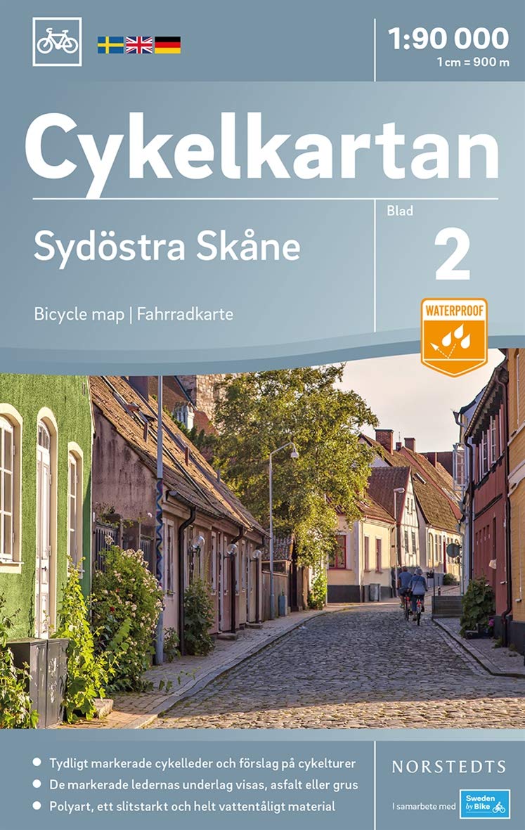 Cykelkartan Norstedts Radwanderkarte SO Skane Leisure, Home & Garden