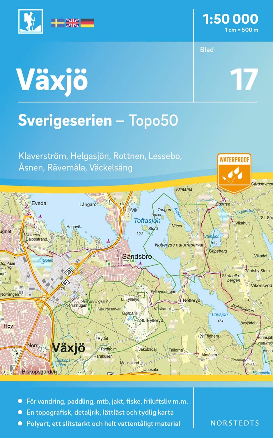 Växjö (17) (Sverigeserien Topo50, Band 17) Maps & Plans
