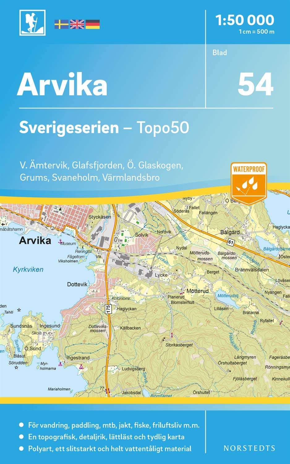 Arvika (54) (Sverigeserien Topo50, Band 54) Maps & Plans