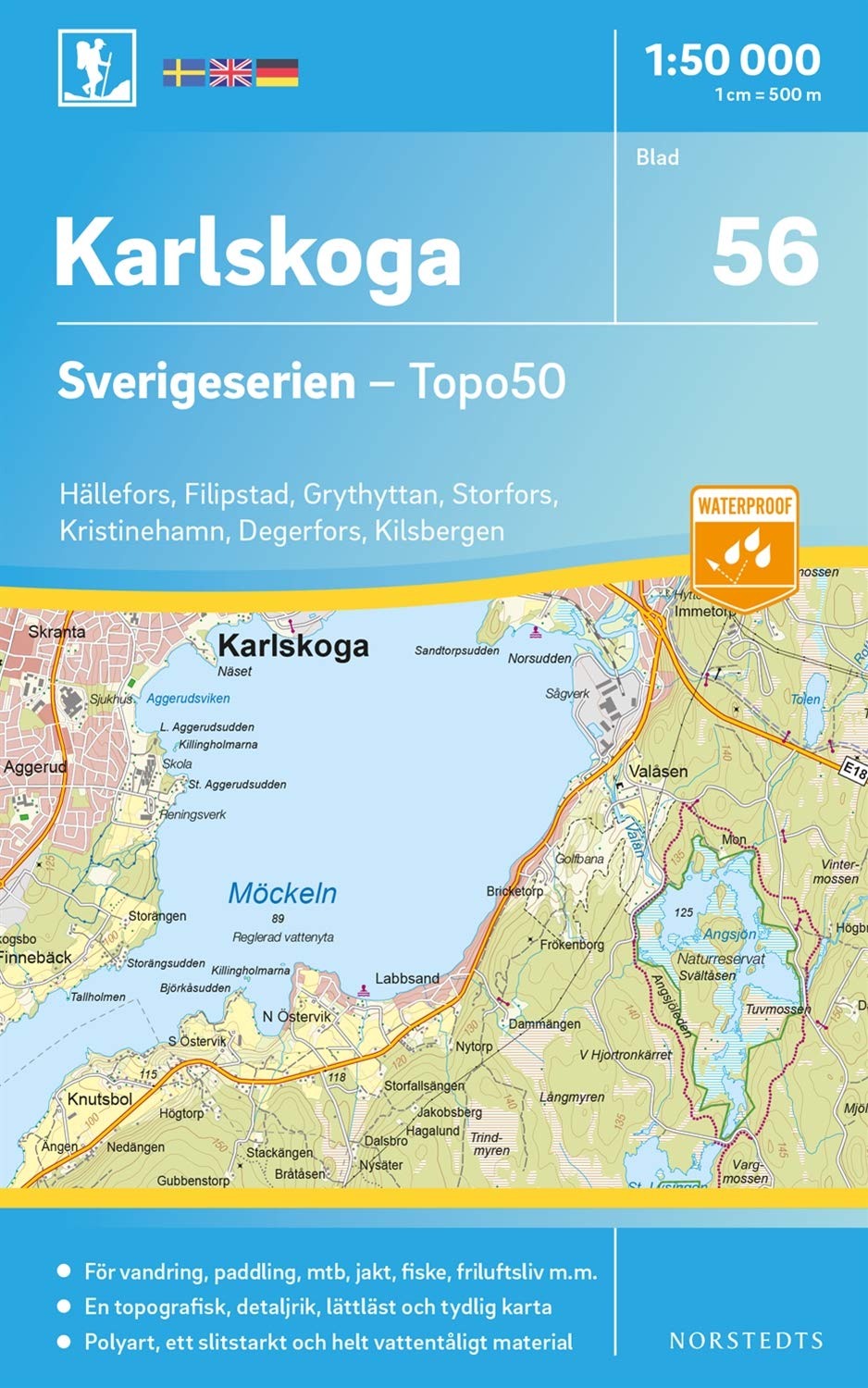 Karlskoga (56) (Sverigeserien Topo50, Band 56) Maps & Plans