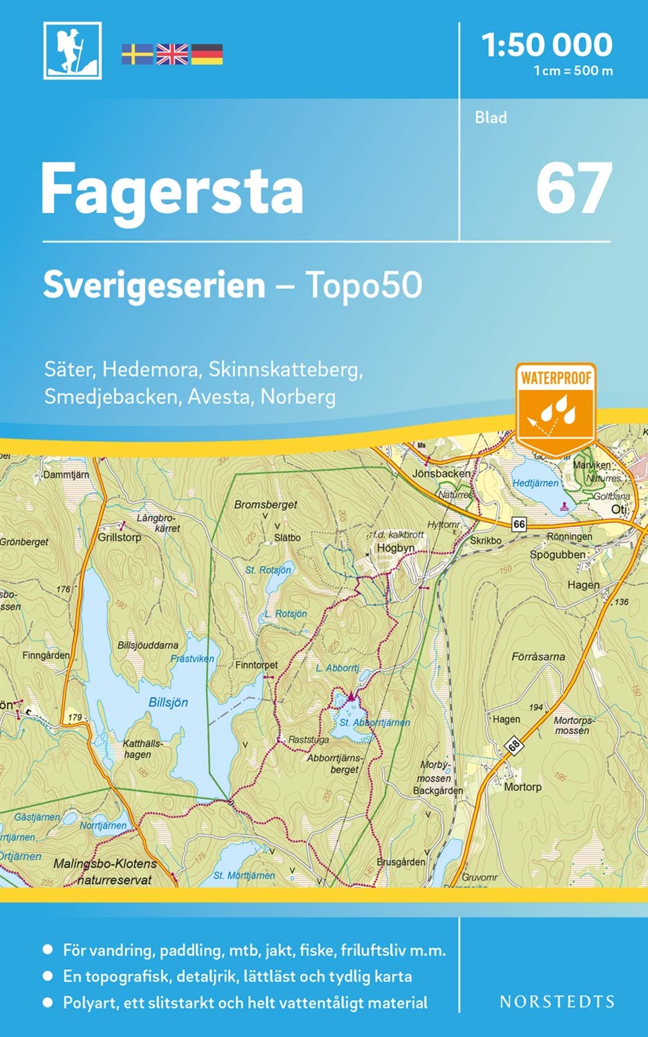 Fagersta (67) (Sverigeserien Topo50, Band 67) Maps & Plans