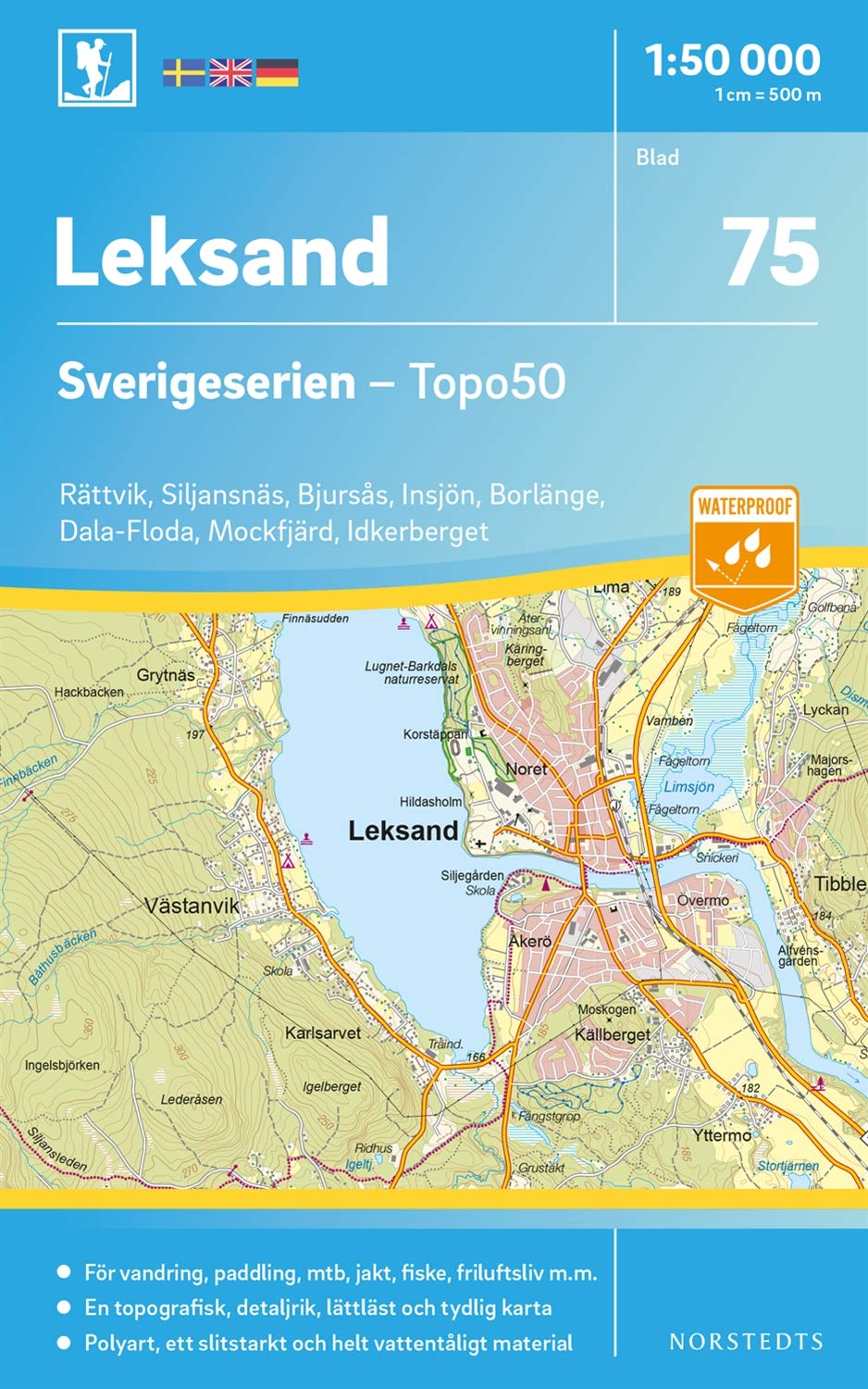Leksand (75) (Sverigeserien Topo50, Band 75) Maps & Plans