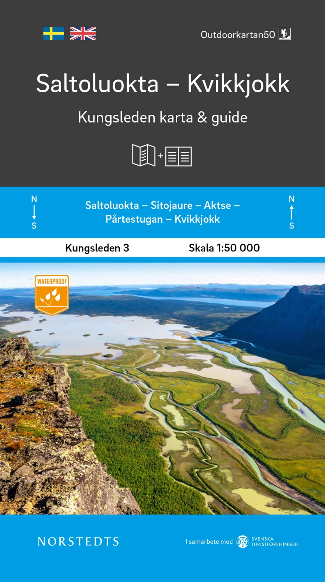 Saltoluokta Kvikkjokk Kungsleden 3 1:50 000: Kungsleden Map & Guide (Outdoorkartan 50, Band 3) Leisure, Home & Garden