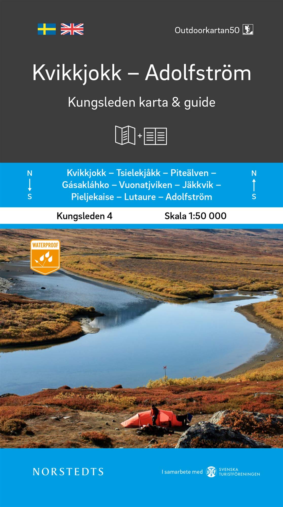 Kvikkjokk Adolfström Kungsleden 4: Kungsleden Map & Guide (Outdoorkartan 50, Band 4) Leisure, Home & Garden