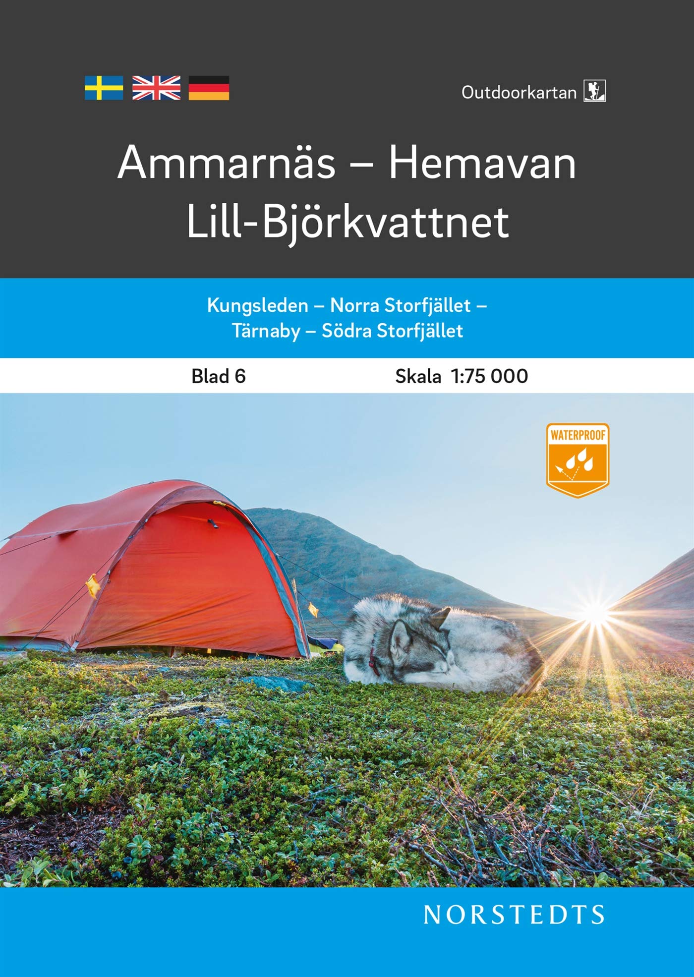 Blad 6 Ammarnäs-Hemavan- Lill-Björkvattnet: Outdoorkartan North Leisure, Home & Garden
