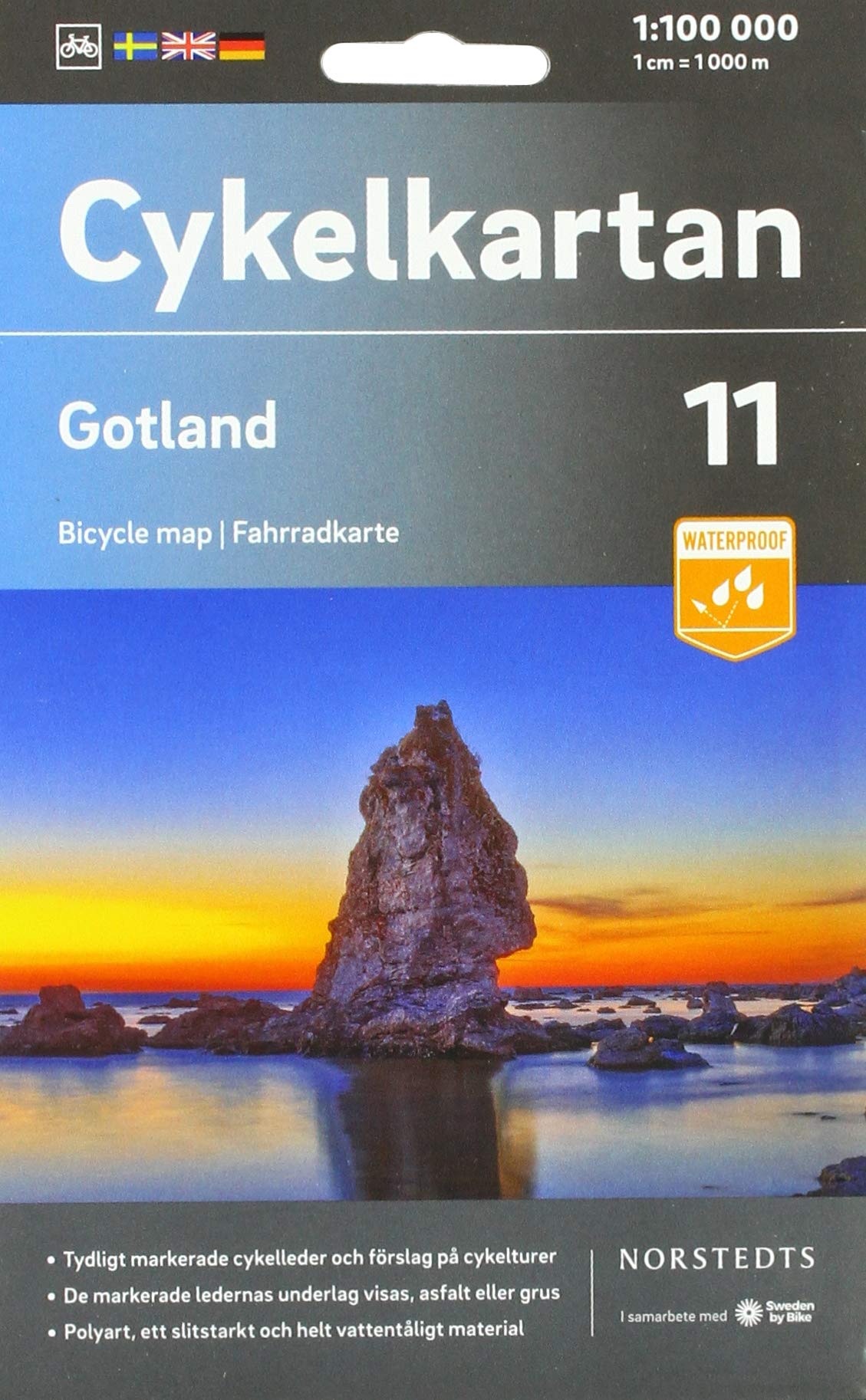 Cykelkartan Norstedts Radwanderkarte Gotland Leisure, Home & Garden