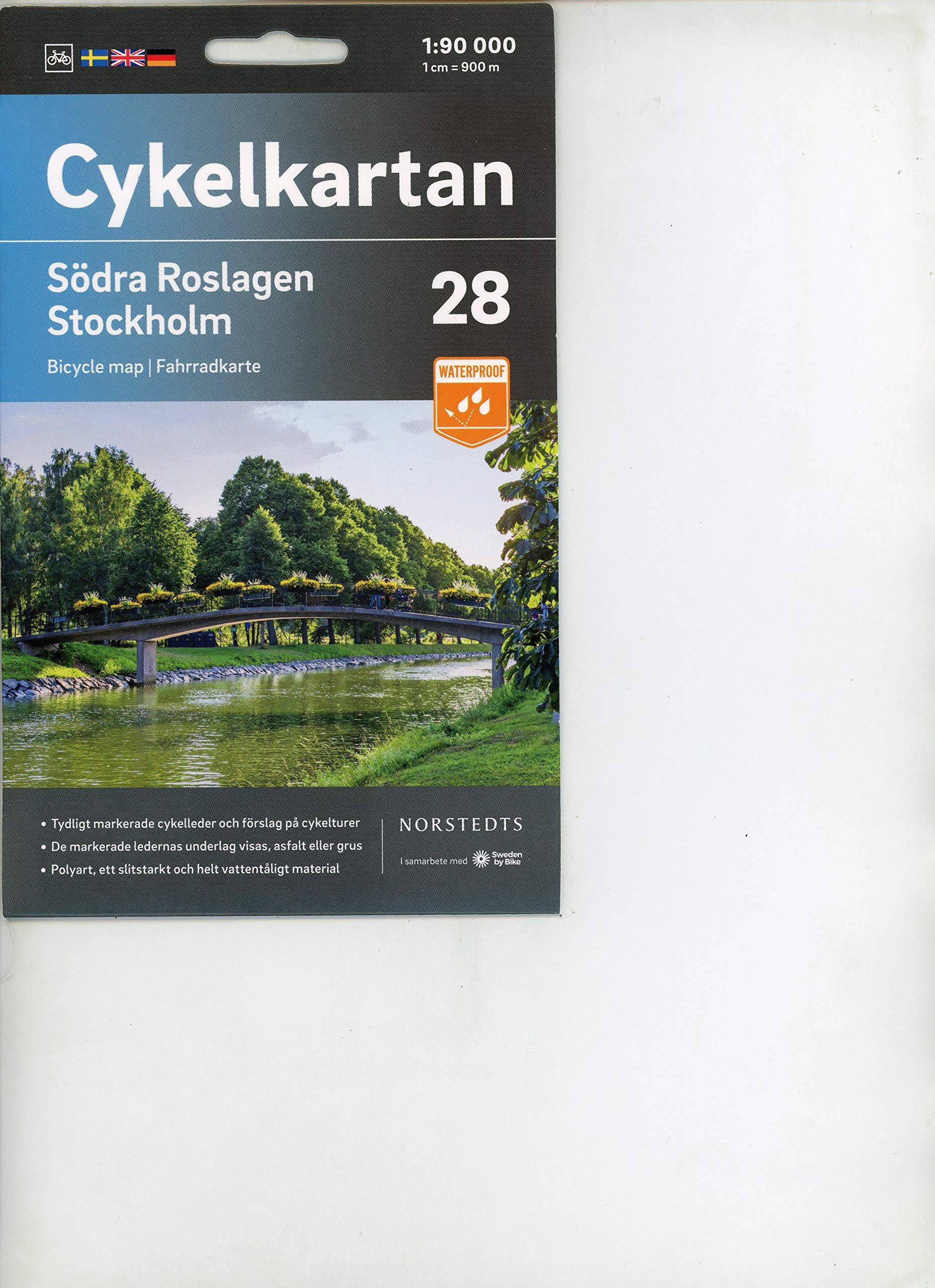 Blad 28 Södra Roslagen/Stockholm: Cykelkartan Leisure, Home & Garden