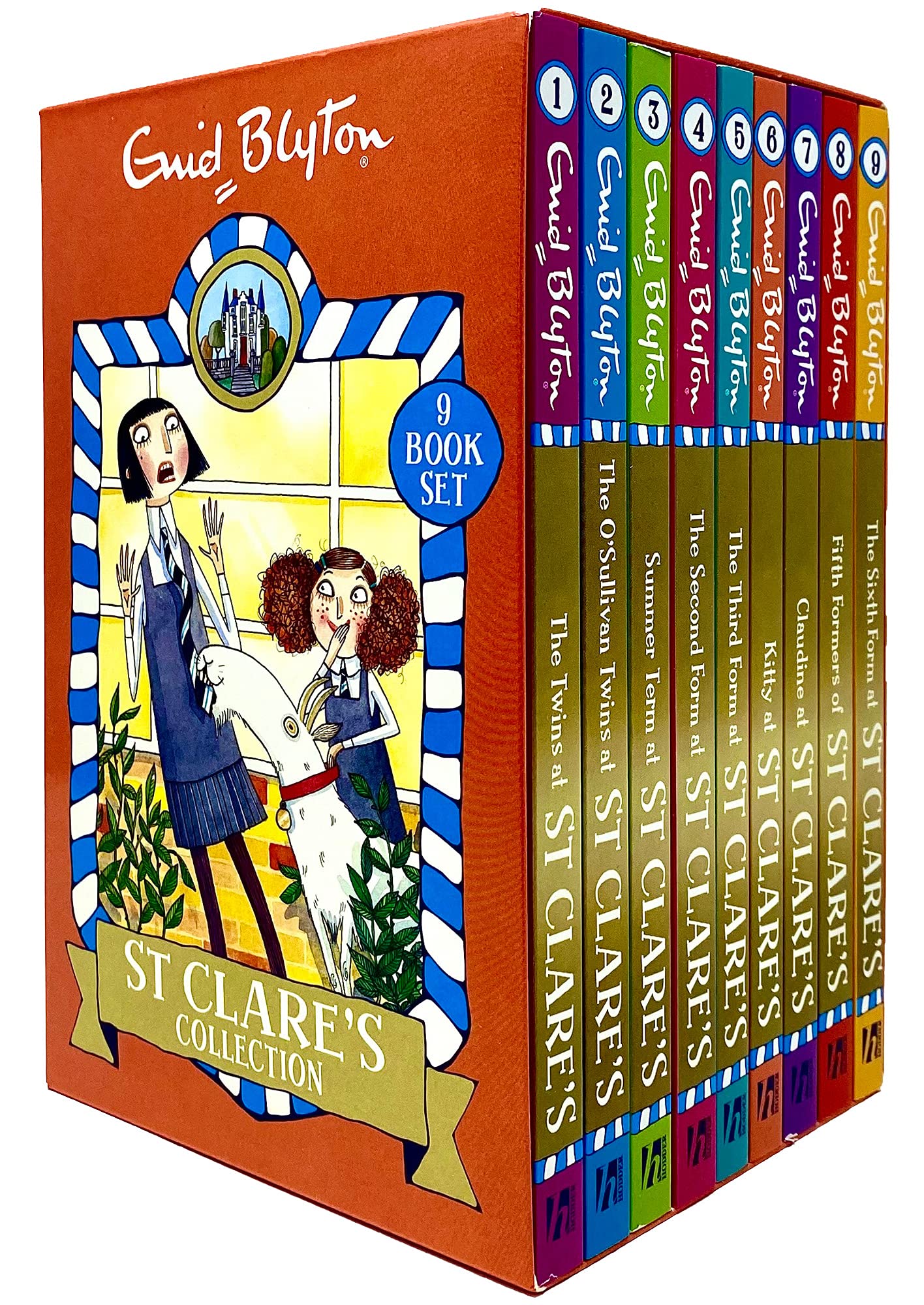 St Clare's 9 Books Bundle Enid Blyton Collection (Kitty at St Clare's, The Third Form, Claudine, Second Form, Summer Term, The O'Sullivan Twins, Fifth Formers, The Twins, The Sixth Form) book