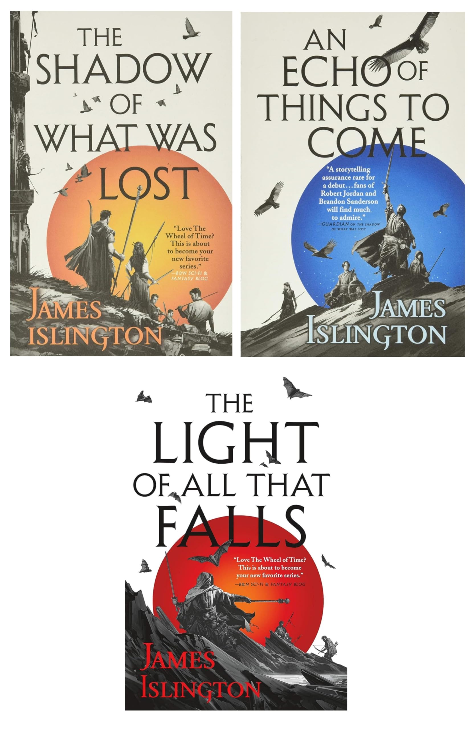 Licanius Trilogy Collection 3 Books Set By James Islington (The Shadow of What Was Lost, An Echo of Things to Come, The Light of All That Falls) Books