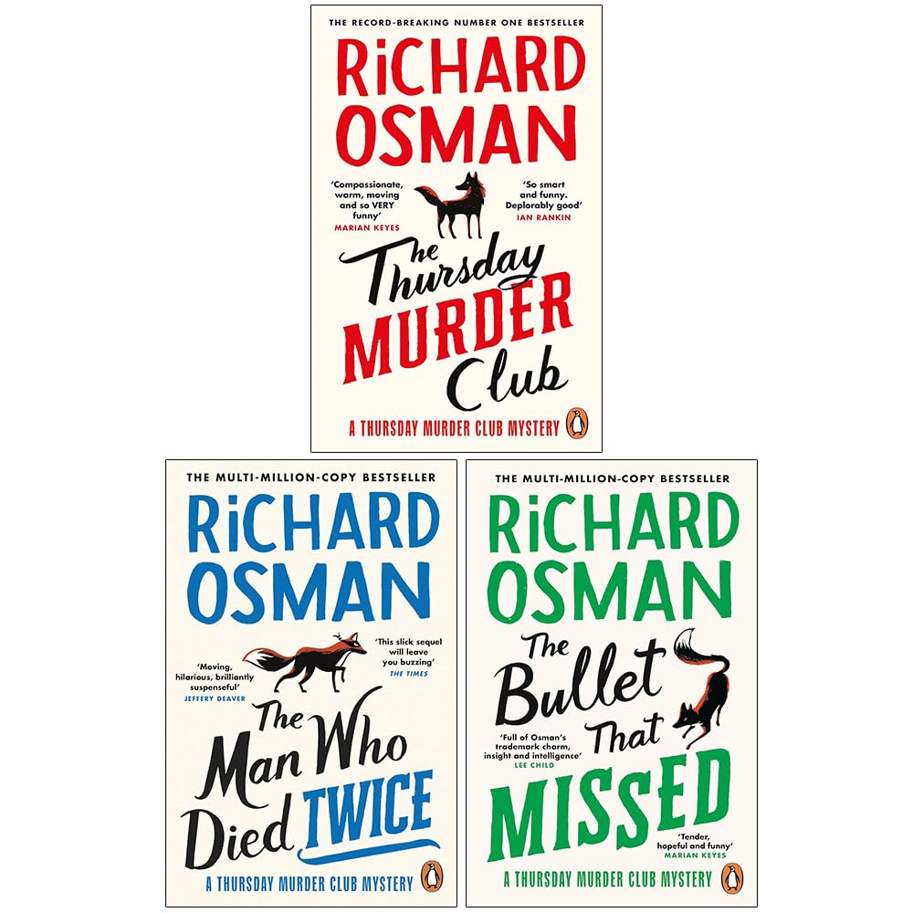 Thursday Murder Club Series 3 Books Collection By Richard Osman (The Thursday Murder Club, The Man Who Died Twice, The Bullet That Missed) book