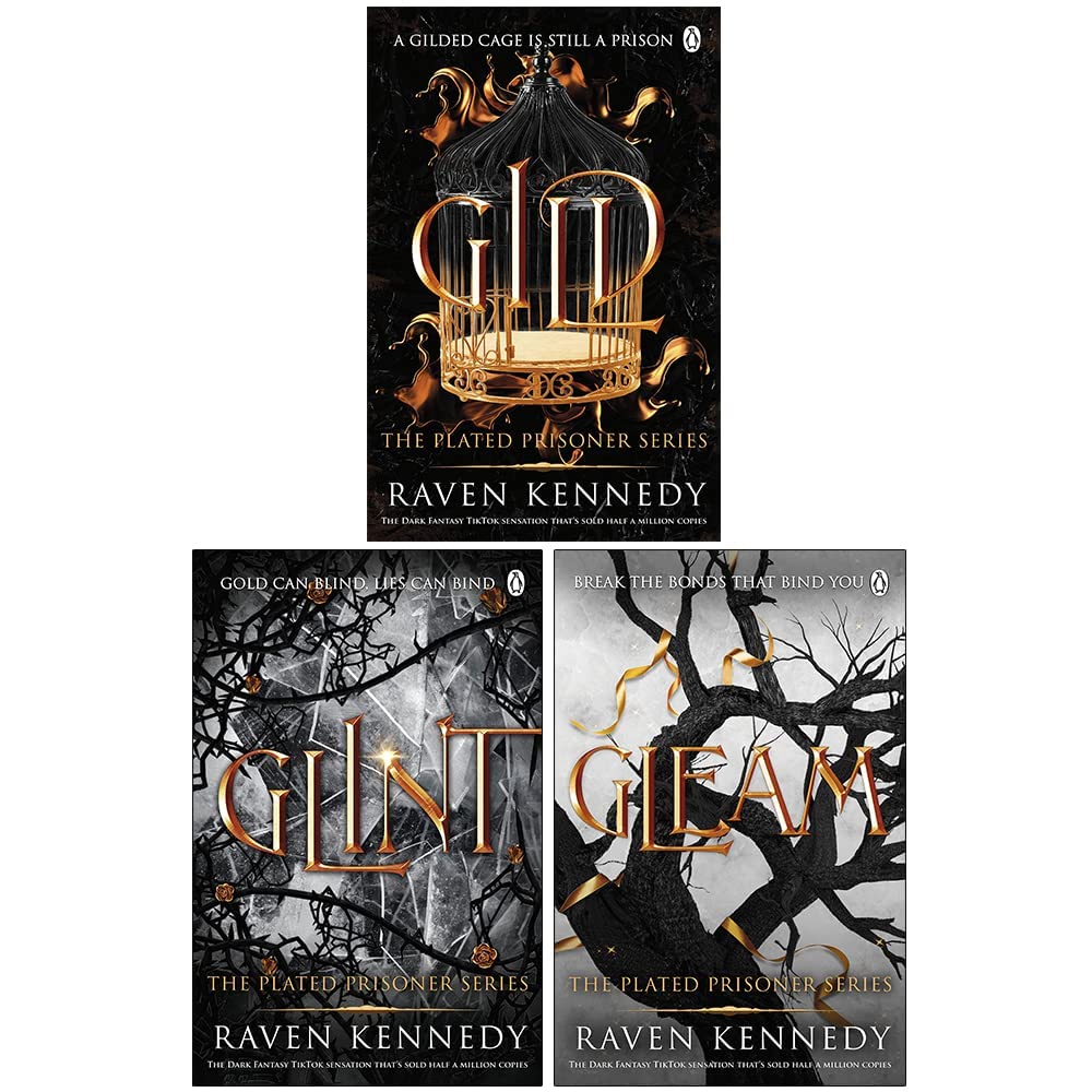The Plated Prisoner Series Collection 3-Bücher-Set von Raven Kennedy (Gild, Glint, Gleam) Historical Fiction