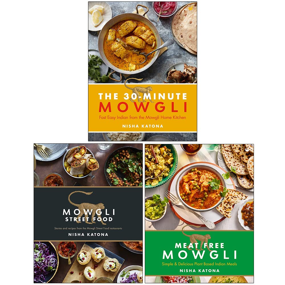 Nisha Katona Collection Coffret de 3 livres (Mowgli 30 minutes, Mowgli Street Food, Mowgli sans viande) book