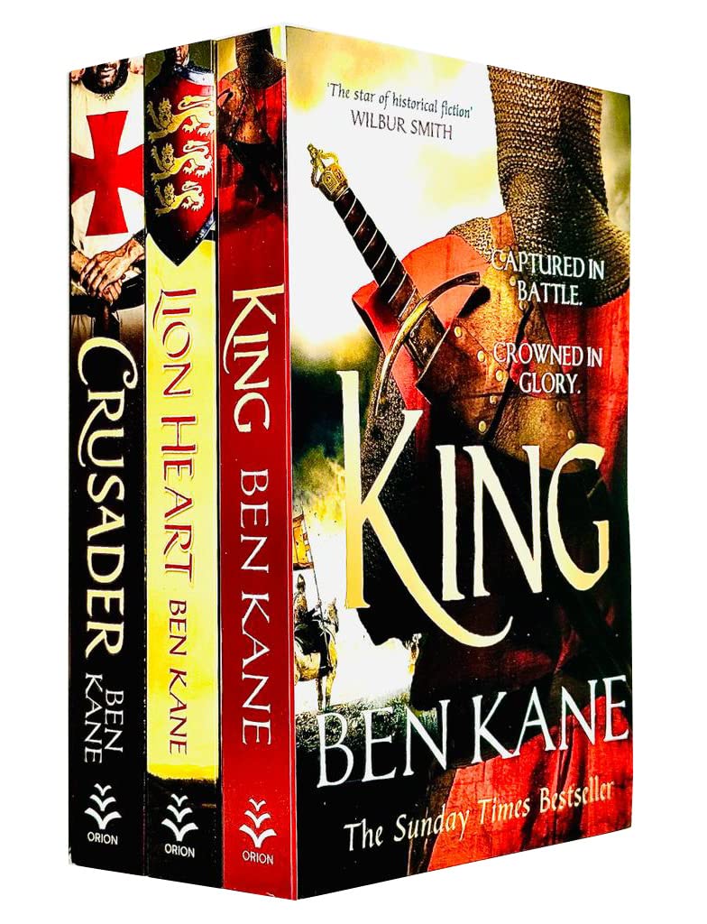 Richard Löwenherz-Sammlung, 3 Bücher-Set von Ben Kane (Kreuzfahrer, Löwenherz und König) Contemporary literature