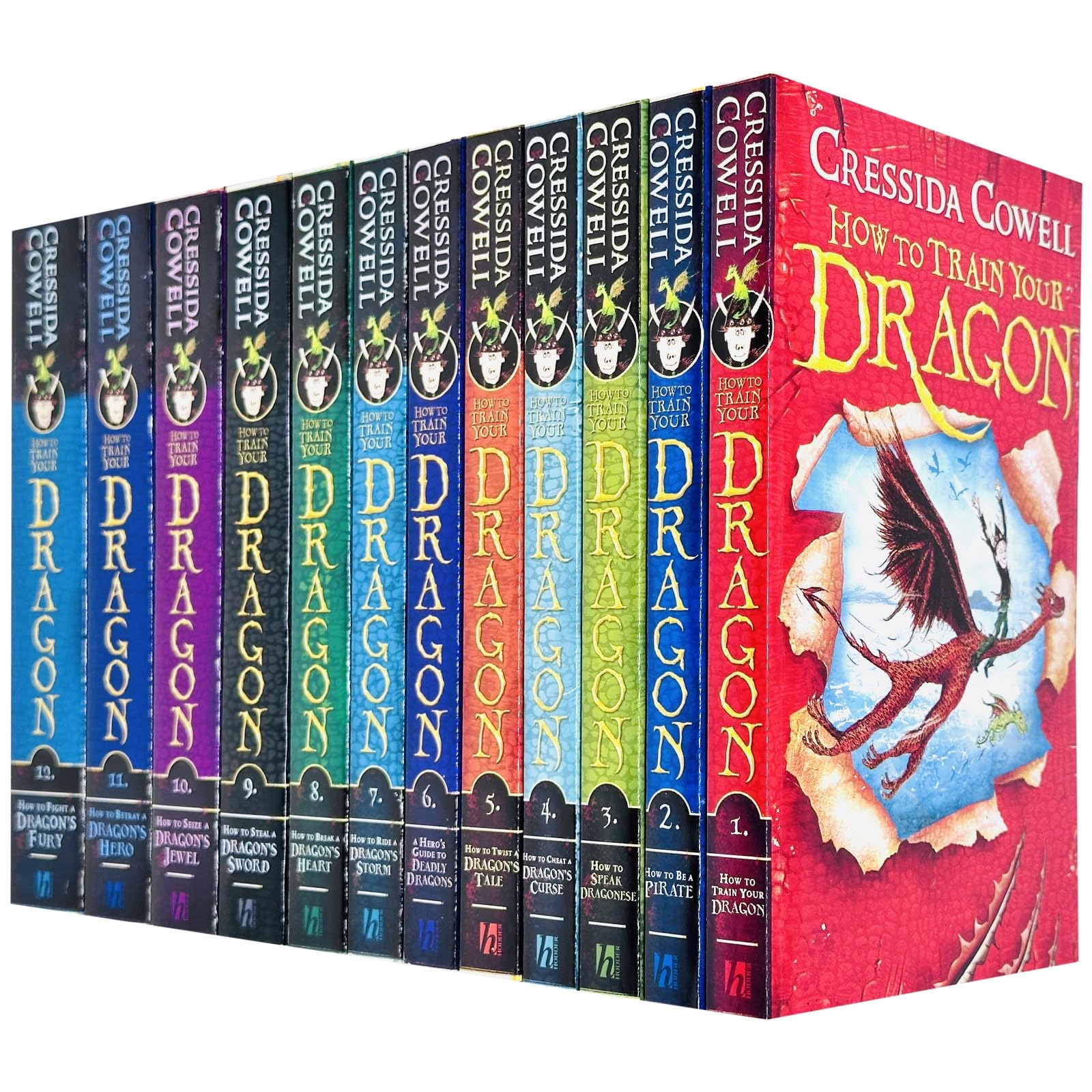 How to Train Your Dragon Collection 12 Books Set By Cressida Cowell (How to Train Your Dragon, How to Be a Pirate, Speak Dragonese, Cheat a Dragon’s Curse, Fight a Dragon’s Fury & More) Novels & Short Stories