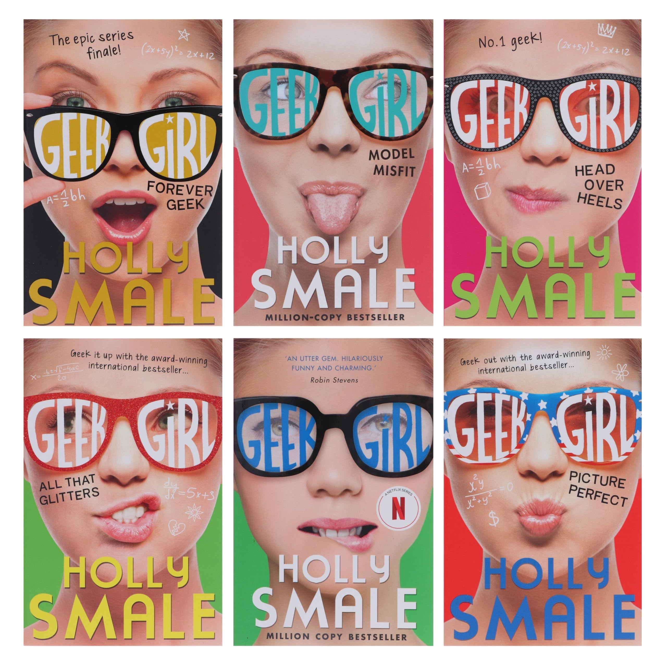 Geek Girl Series Holly Smale Collection 6 Books Bundle (Geek Girl, Model Misfit, Picture Perfect, All That Glitters, Head Over Heels, Geek Drama) Books