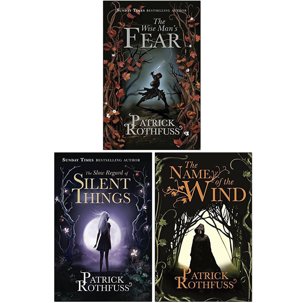 Kingkiller Chronicle Patrick Rothfuss Collection 3 Books Set (The Wise Man's Fear,The Name of the Wind, The Slow Regard of Silent Things, ) Books