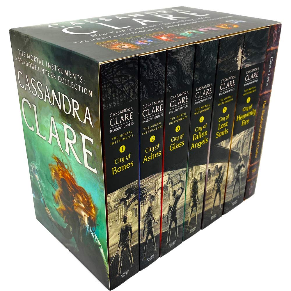 Cassandra Clare The Mortal Instruments 7 Books Collection Set (City of Bones, City of Ashes, City Glass, City of Lost Soul, City of Fallen Angels, City of Heavenly Fire & The Shadowhunter's Codex)) Books