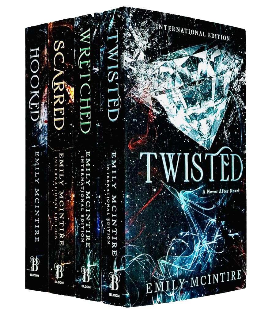 Emily McIntire Never After Series Collection 4 Books Set (Hooked, Scarred, Wretched, Twisted) Fairy Tales & Legends