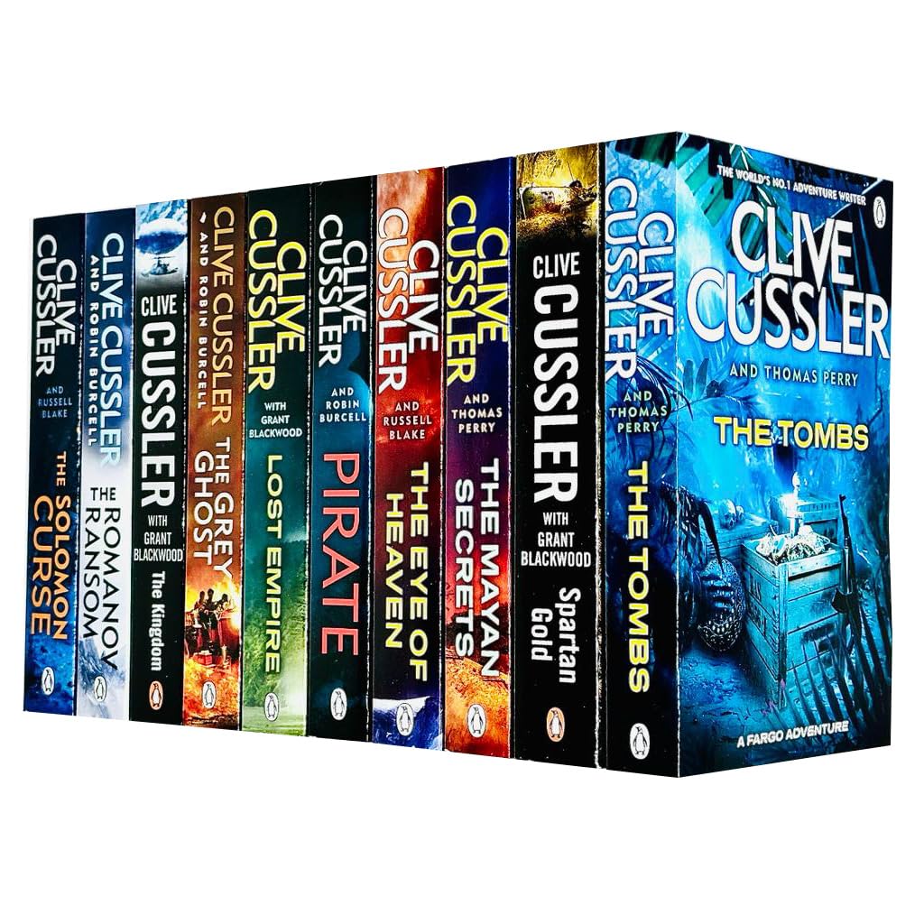 Clive Cussler Fargo Adventures Collection 10-Bücher-Set (Spartan Gold, Lost Empire, Das Königreich, Die Gräber, Die Geheimnisse der Maya, Auge des Himmels, Der Salomo-Fluch, Pirat, Romanov Ransom, Gr Contemporary literature Books