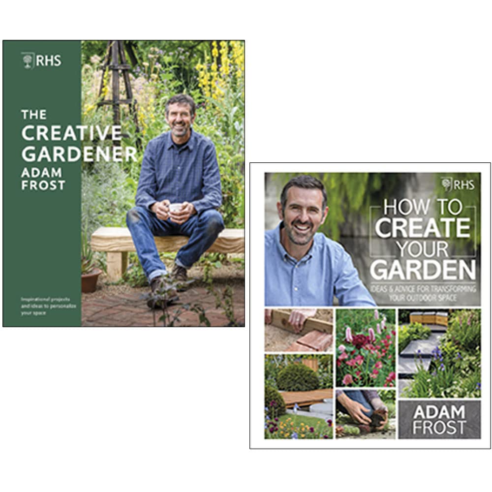 Adam Frost Collection 2 Bücherset (RHS The Creative Gardener, RHS How to Create your Garden) Cooking & Enjoying