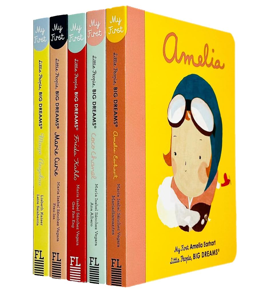 Little people, big dreams series 1 : 5 books collection bundle set ( Maya Angelou ,Marie Curie,Frida Kahlo,Coco Chanel,Amelia Earhart book