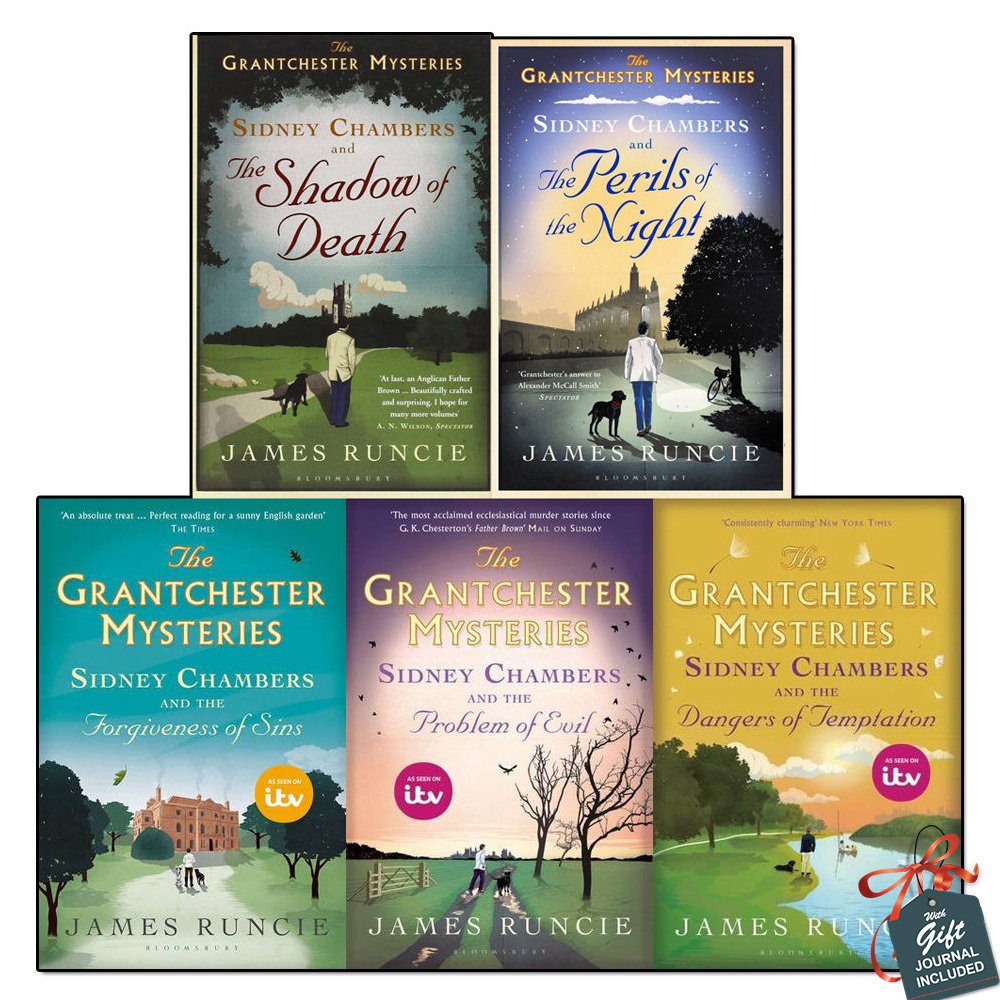 Grantchester Mysteries Sidney Chambers Collection 5 Books Set With Gift Journal (The Problem of Evil, The Perils of the Night, The Forgiveness of Sins, The Shadow of Death, The Dangers of Temptation) Books