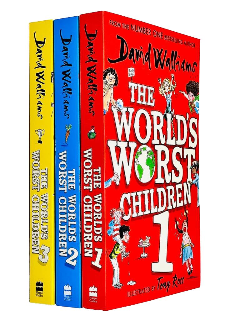 David Walliams World's Worst Children Collection 3 Books Set Children's books