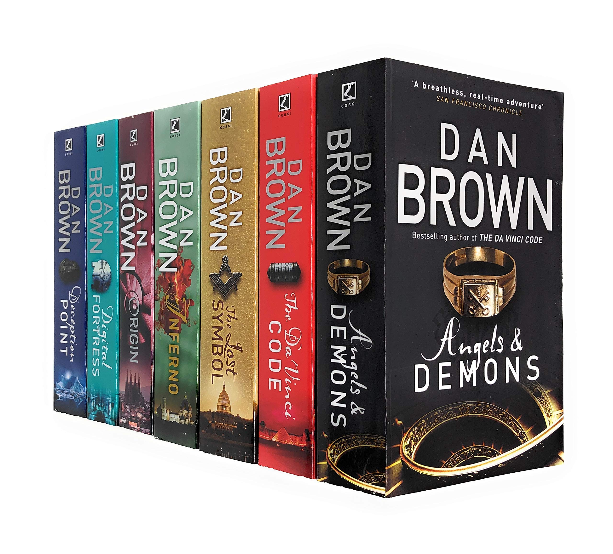 Robert langdon series dan brown collection 7 books set (angels and demons, the da vinci code, the lost symbol, inferno, origin) book
