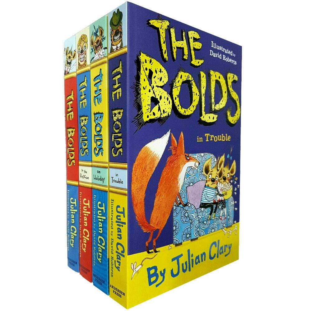 Julian Clary Collection 4 Books Set (The Bolds, The Bolds To The Rescue, The Bolds On Holiday, The Bolds, The Bolds in Trouble) Books