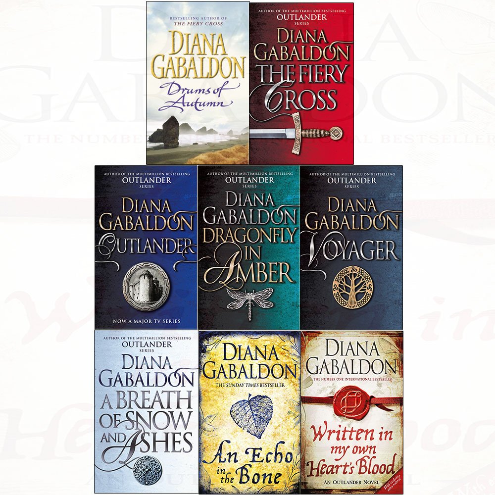 Diana gabaldon collection outlander series (books 1 to 8) dragonfly in amber, voyager 8 books set book