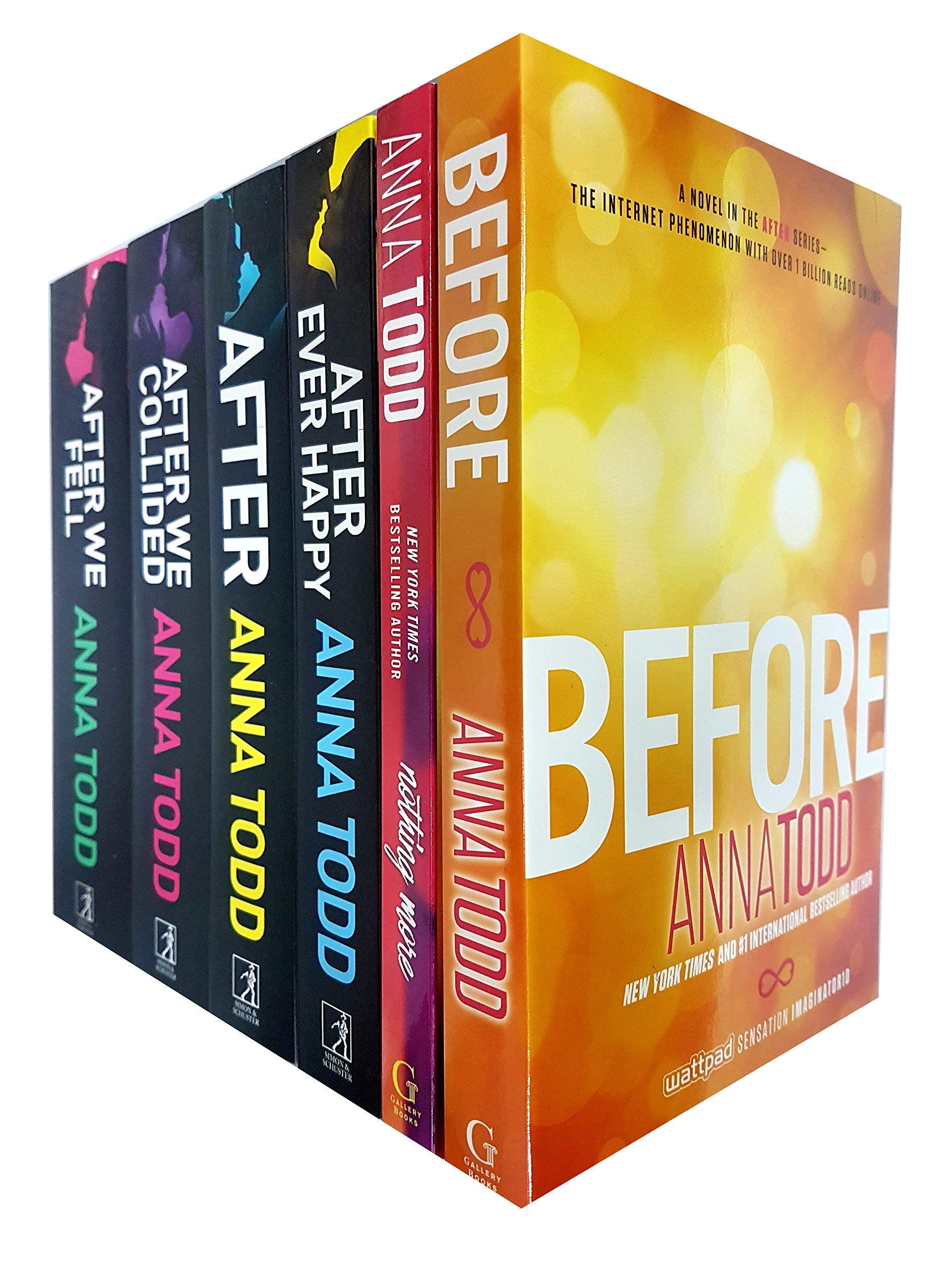 Anna Todd Before And After Series 6 Books Set Collection, Nothing More, After... Books