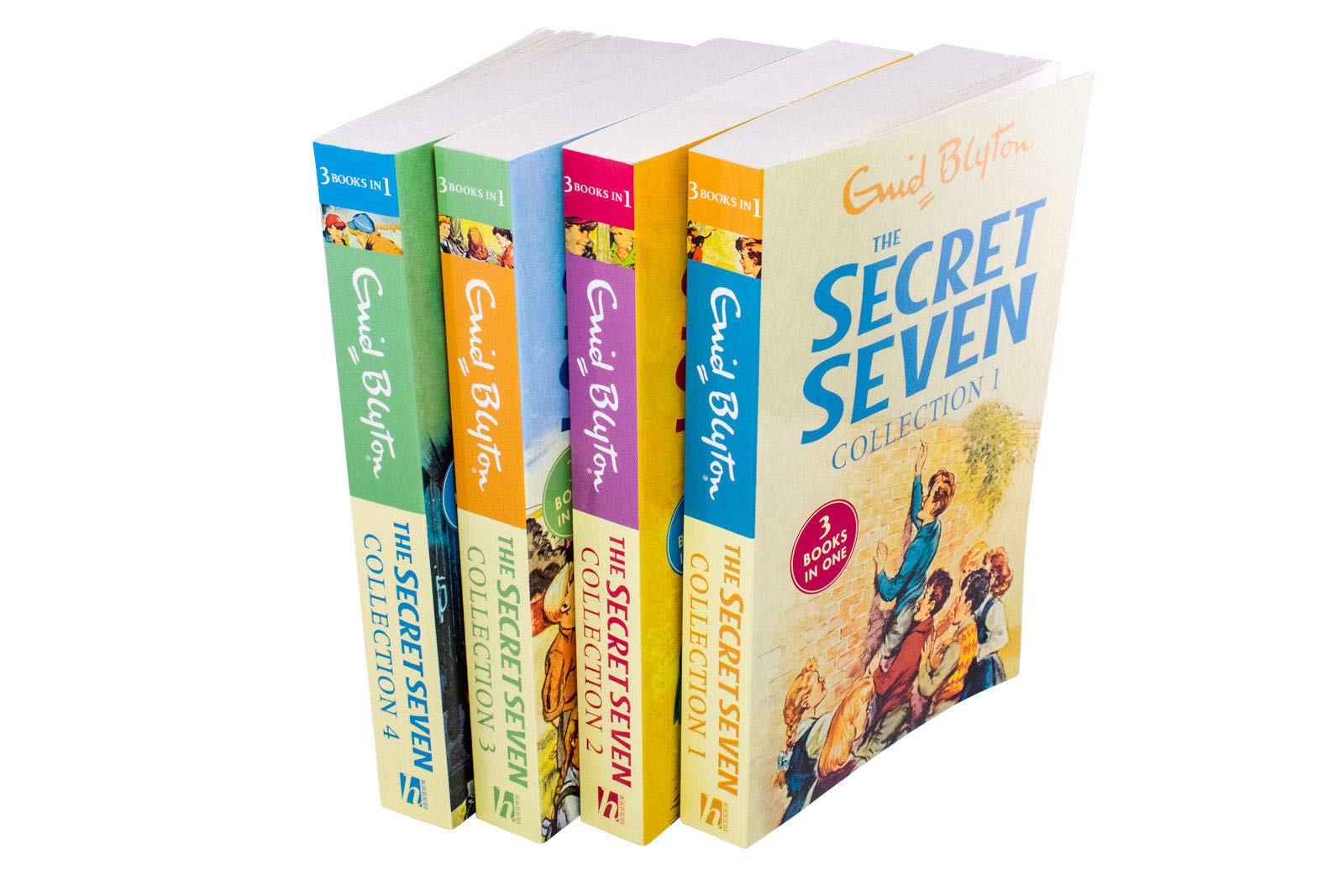 Enid Blyton The Secret Seven 12 Story Collection in 4 Books ( The Secret Seven, Secret Seven Adventure, Well Done Secret Seven, Secret Seven on the Trail, Go Ahead Secret Seven, Good Work Sec..) Books