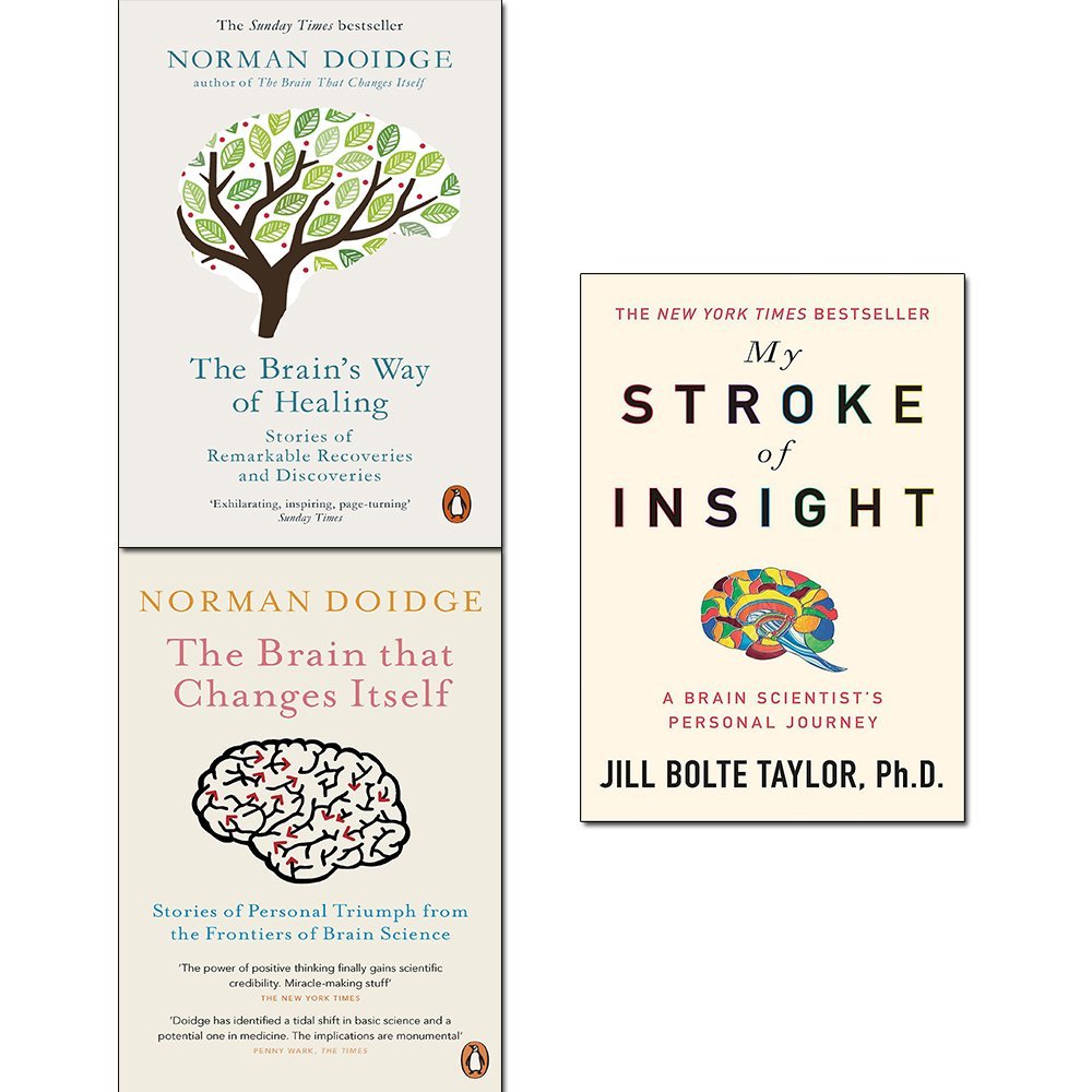 Brain that changes itself, way of healing and my stroke of insight 3 books collection set Books