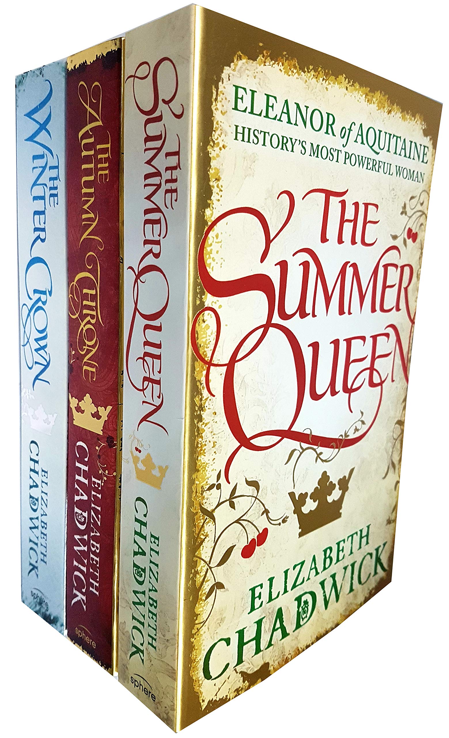 Eleanor of Aquitaine trilogy Books Collection Set By Elizabeth Chadwick ( The Autumn Throne , The Winter Crown & The Summer Queen) Historical Fiction