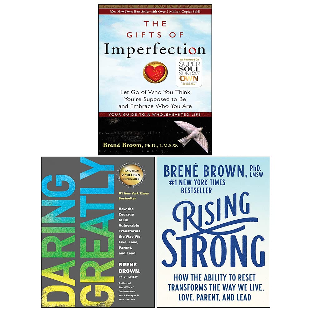 Brené Brown Collection 3 Books Set (Rising Strong,Daring Greatly,The Gifts of Imperfection) Books